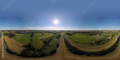 Ilmenau, Oldershausen aerial 360° panorama