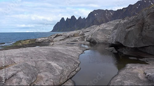 Norway.Unique landscapes of the Senja Island. photo