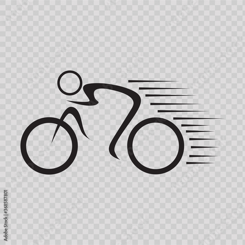 Bike logo icon design template. Vector