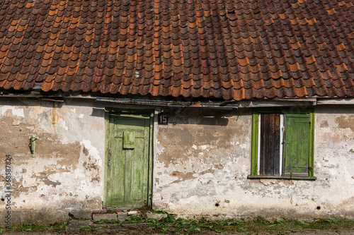 old style wooden doors and windows photo