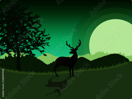 cervo nella foresta