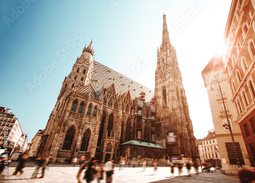 View to St. Stephen's Cathedral in Vienna, Austria