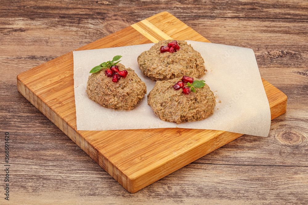 Georgian cuisine - pkhali from beans Georgian cuisine - pkhali from beans