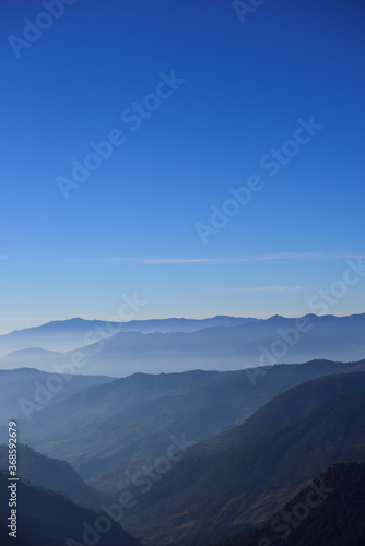 Beautiful scenic landscape of chopta   Tungnath  uttarakhand  india