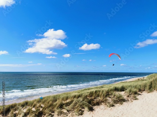 kite on the beach in Castricum, Netherlands  photo