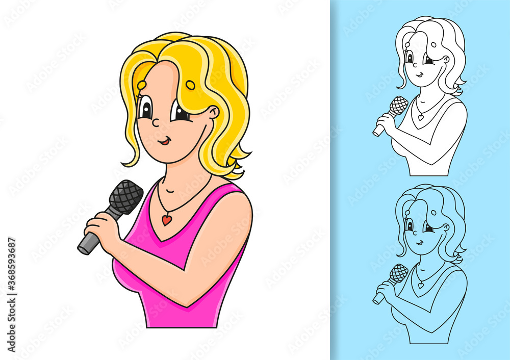 Set of vector illustrations isolated on white and colored background. Design element. Black stroke. Cartoon style. Set of vector illustrations isolated on white and colored background. Design element. Black stroke. Cartoon style.