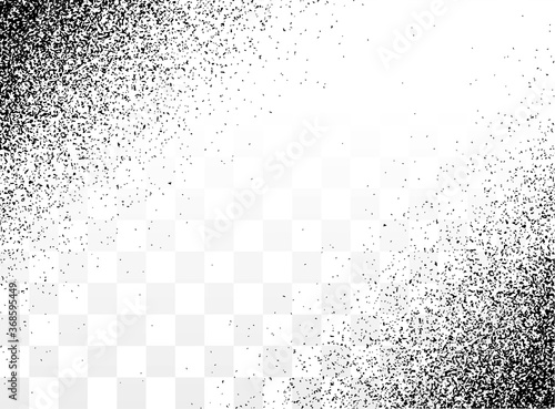 Grunge gradient spray diagonal and vertical old textures set or stipple grainy transparent halftone sand vector background, splatter backdrop illustration clipart