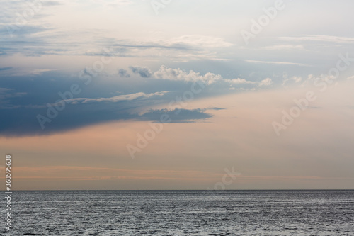 Clouds before the rain in the sea