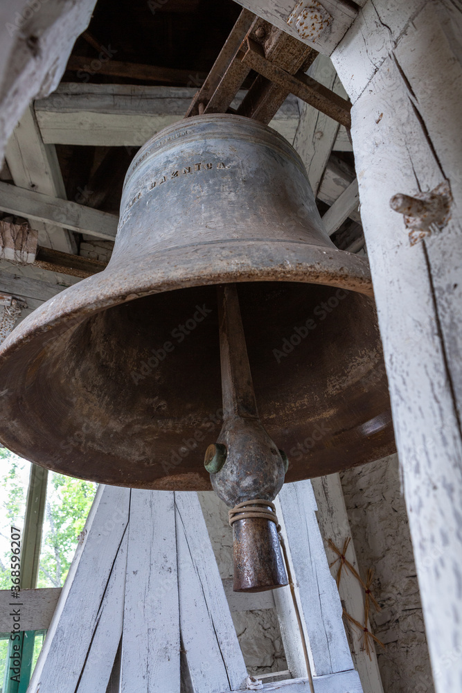 Obraz premium Koknese church, interior and bell
