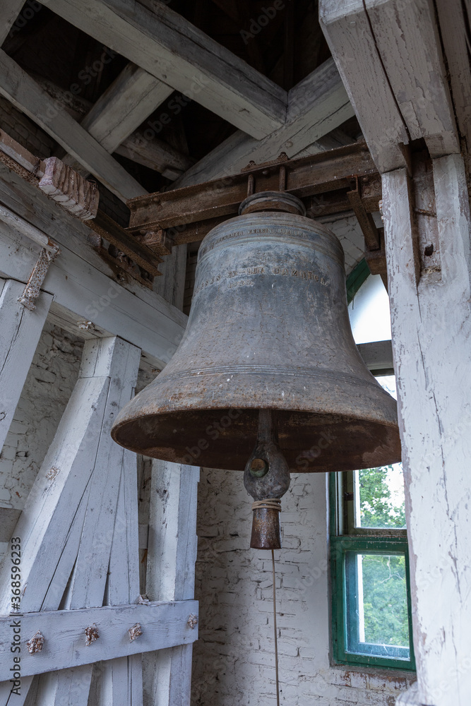 Koknese church, interior and bell