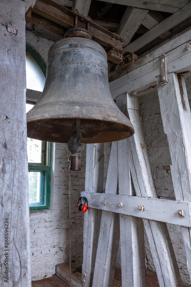 Obraz premium Koknese church, interior and bell