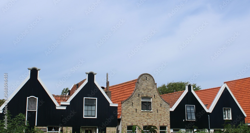 Old houses of Oudeschild, Texel Old houses of Oudeschild, Texel