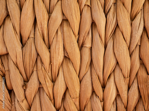 Принти на полотні Twisted straw background from aquatic hyacinth, close up