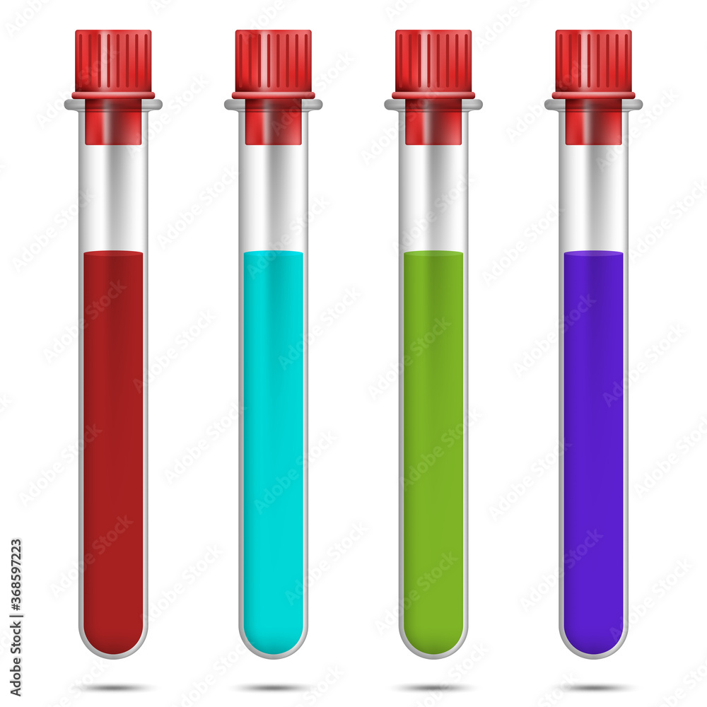 Test tube collection isolated on white background. Test tube collection isolated on white background.