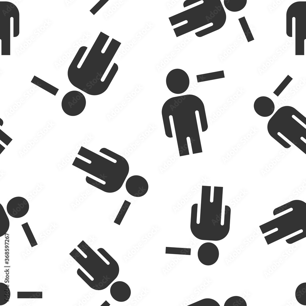 People with minus icon in flat style. Staff vector collection illustration on white isolated background. Human seamless pattern business concept. People with minus icon in flat style. Staff vector collection illustration on white isolated background. Human seamless pattern business concept.