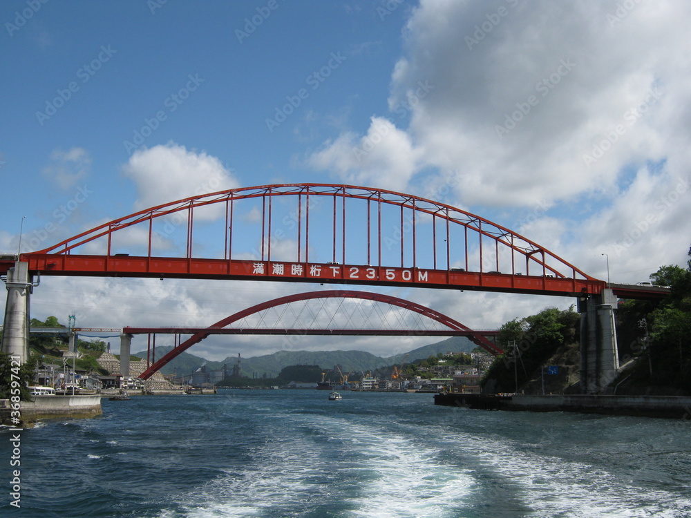 ２つの赤い橋