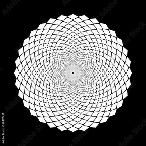 Design spiral illusion backdrop