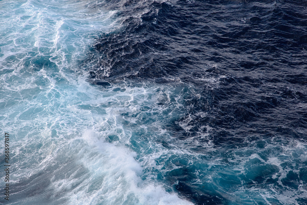 sea waves behind the ship sea waves behind the ship