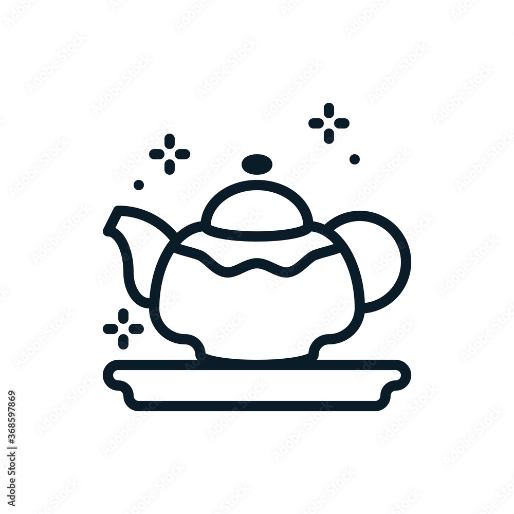 Teapot outline icons. Vector illustration. Editable stroke. Isolated icon suitable for web, infographics, interface and apps. Teapot outline icons. Vector illustration. Editable stroke. Isolated icon suitable for web, infographics, interface and apps.