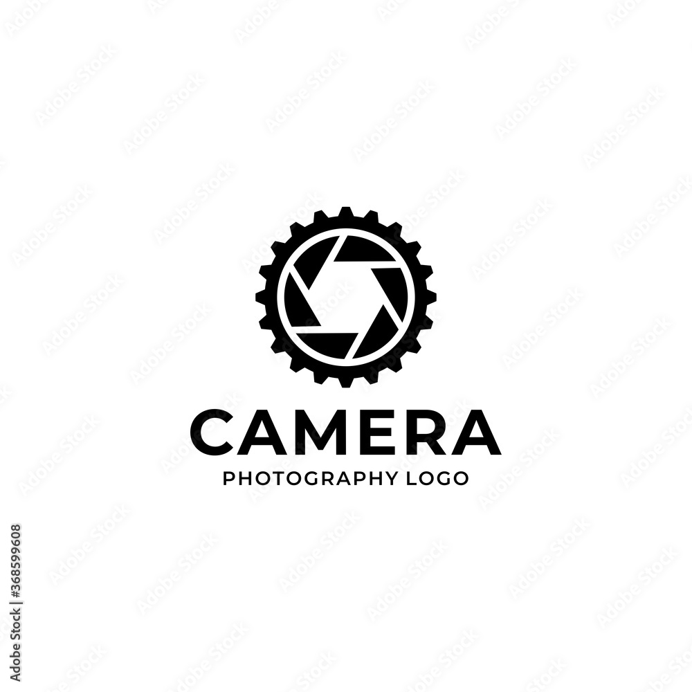 Gear and Camera Photography Design Logo template Gear and Camera Photography Design Logo template