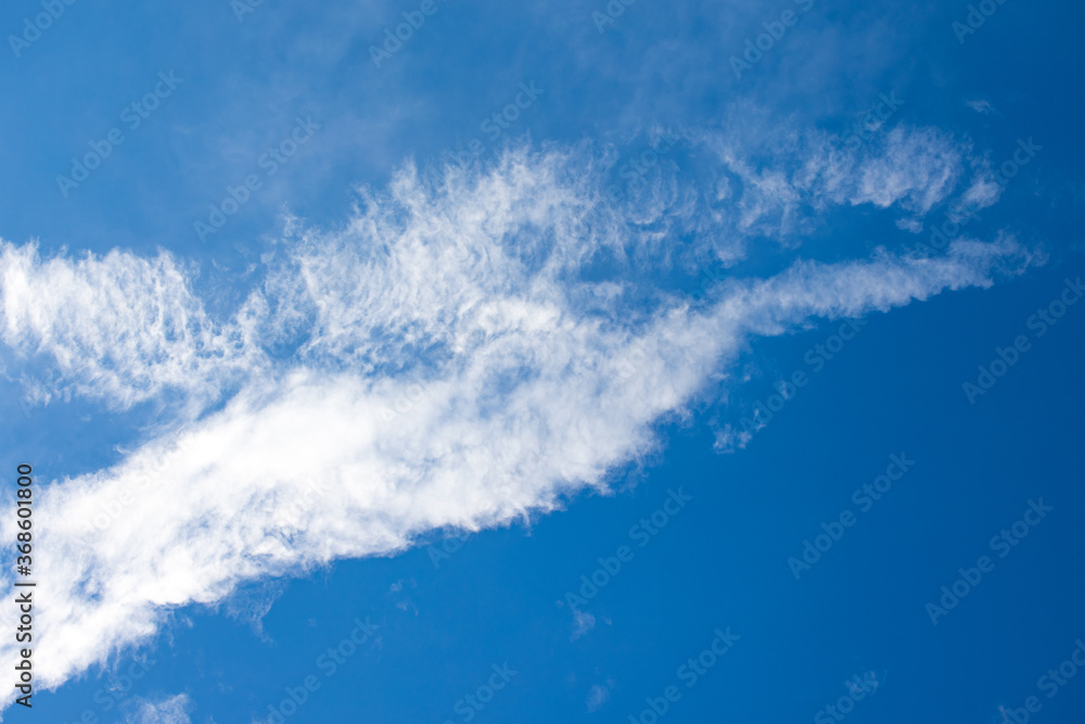 Blue sky and white clouds fine weather Blue sky and white clouds fine weather