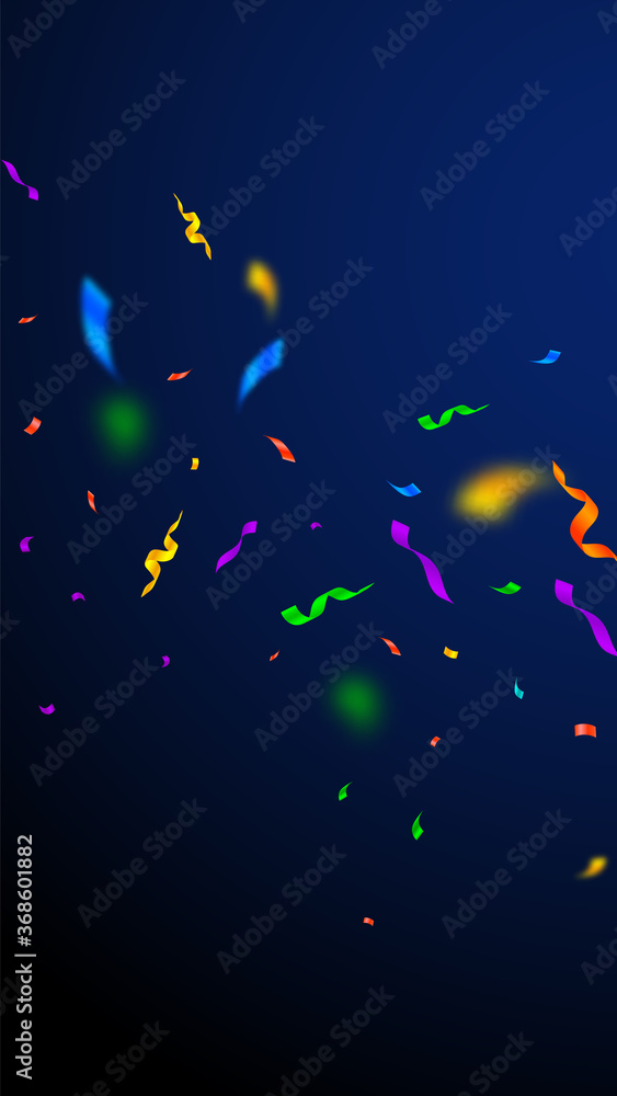 Naklejka premium Streamers and confetti. Colorful streamers tinsel 