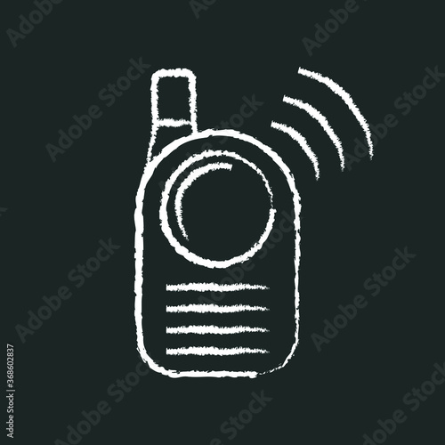 baby chalk icon, baby monitor