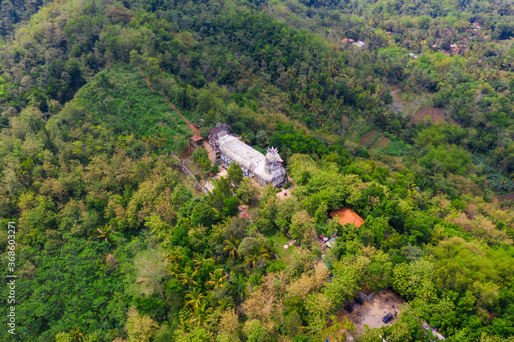 Aerial view of Chiken Church on the hill of Rhema. Magelang