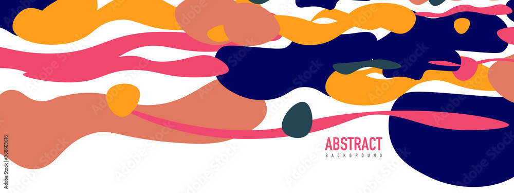 Trendy liquid style shapes abstract design, dynamic vector background for placards, brochures, posters, web landing pages, covers or banners Trendy liquid style shapes abstract design, dynamic vector background for placards, brochures, posters, web landing pages, covers or banners