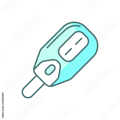 baby color icon, baby thermometer