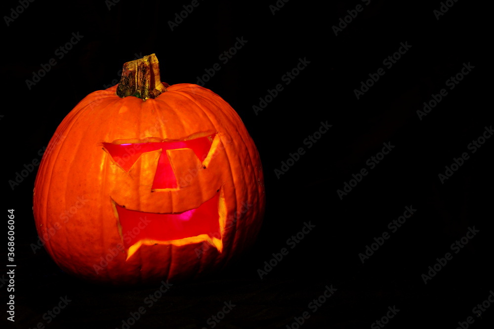 Obraz premium carved Halloween pumpkin 