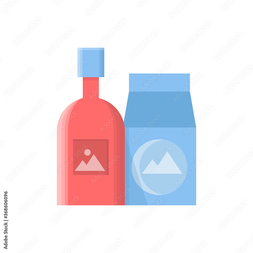 packaging with brand label for branding identity icon packaging with brand label for branding identity icon