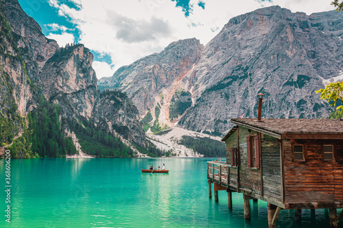 Braies Lake, Dolomites, South Tyrol, Pragser Wildsee