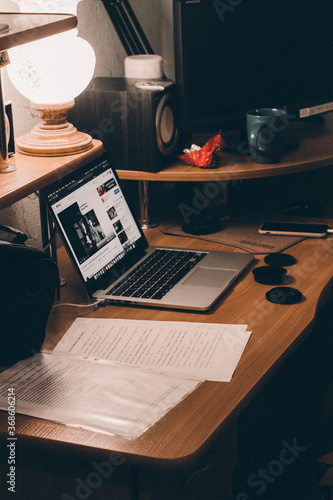 interior of a working space