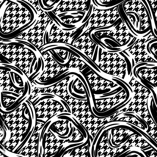 Checkered pattern for autumn clothes.