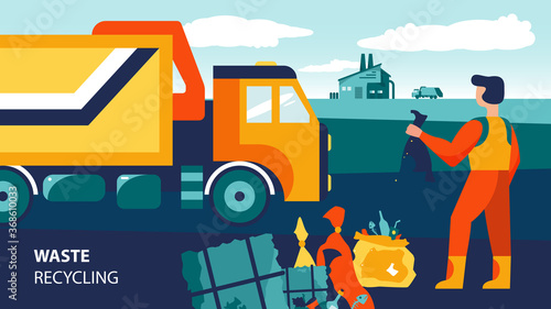 Garbage Recycling Truck Composition
