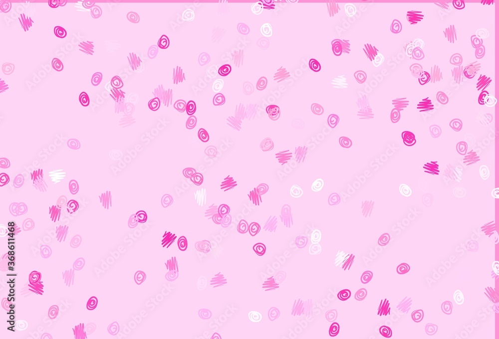 Light Pink vector template with circles. Light Pink vector template with circles.