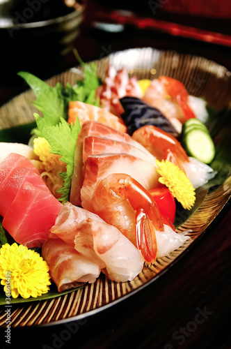  A Dish Of Multiple Sashimi