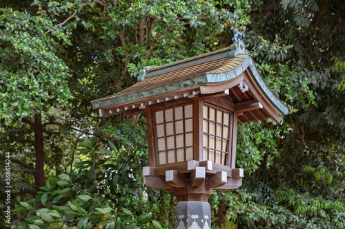 Photography Meiji Jingu shrine in Yoyogi Park, Tokyo, Japan
