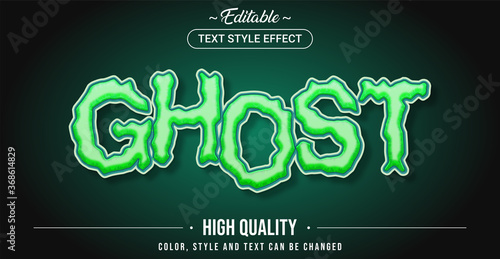 Editable text style effect - Ghost theme style.