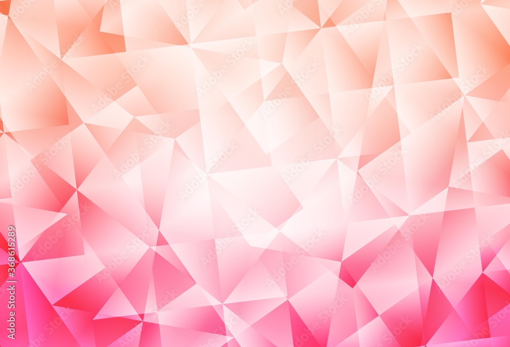 Light Pink vector gradient triangles template. Light Pink vector gradient triangles template.