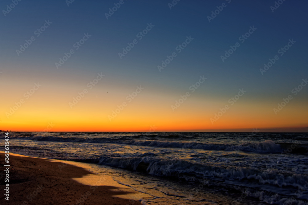 Beautiful sea in the early morning