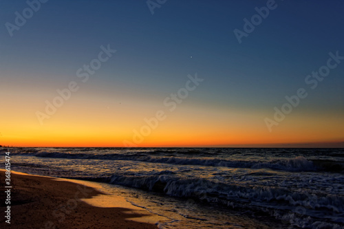 Beautiful sea in the early morning