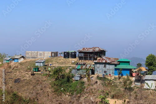 hut in the bang of sangu river