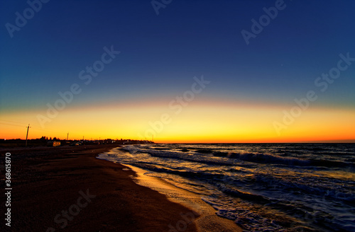 Beautiful sea in the early morning © Oleksii Pyrogov