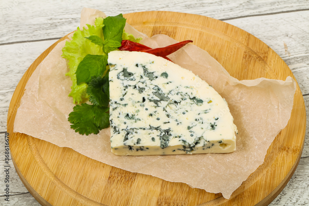 Blue cheese slice Blue cheese slice