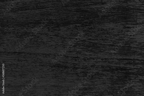 Vintage black wooden fence texture and seamless background