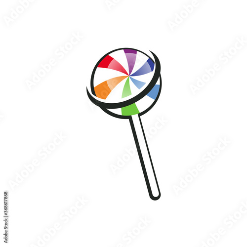 Wallpaper Mural Illustration Vector Graphic of Lollipop Space. Perfect to use for Candy Shop Torontodigital.ca