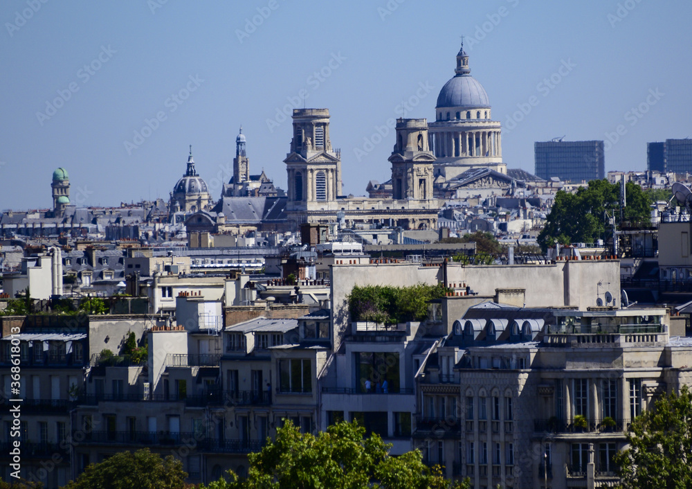 Obraz premium Toits et monuments de Paris