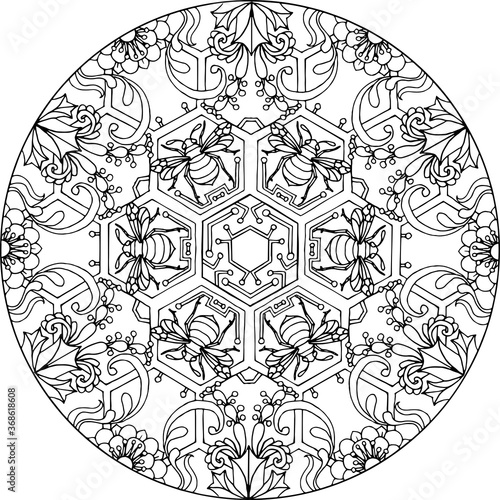 Mandala Hexa Bee